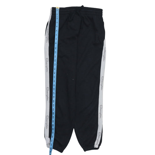 Champion Mens Black Small Logo Tape Fleece Sweatpants