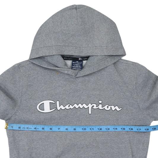 Champion Womens Grey XS Pullover Hoodie with Logo