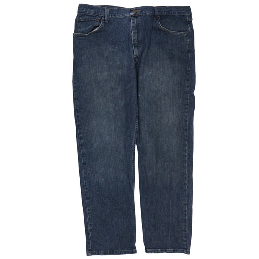 Wrangler Men's Blue Relaxed Fit Straight Leg Denim Jeans 36x30