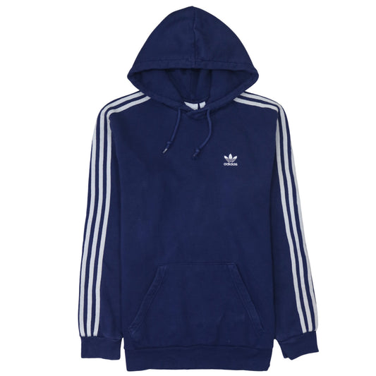 Adidas Men's Blue Pullover Hoodie Size M Sports Fleece