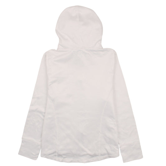 Fila Sport Women White Full Zip Quilted Hoodie Size L