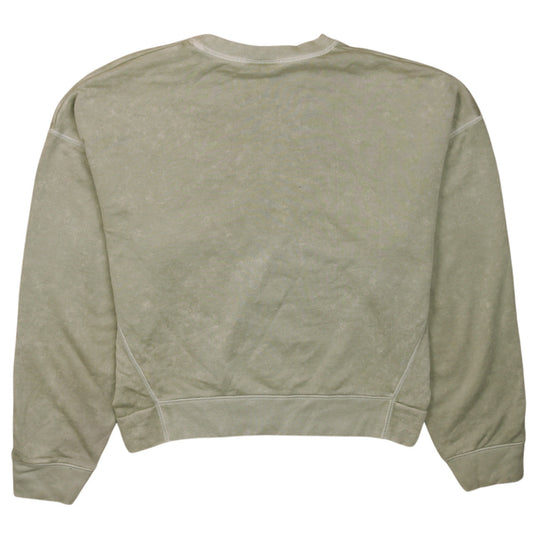 Nike Women's Beige Crew Neck Pullover Sweatshirt M Relaxed Fit