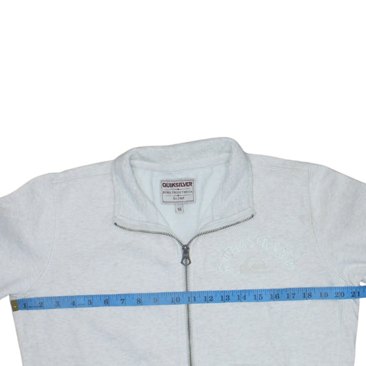 Quiksilver Unisex Grey Size 16 Full Zip Track Jacket