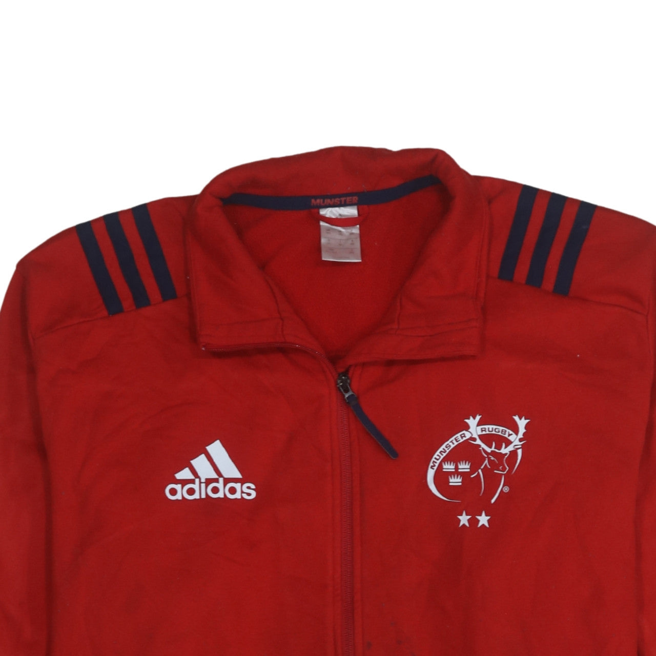 Adidas Men’s Red Munster Rugby Track Jacket XL Full Zip