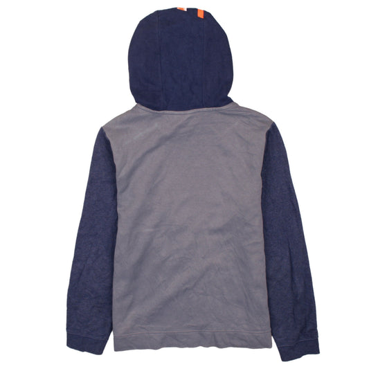 Nike Boys Blue XL Pullover Hoodie with Orange Logo Graphic Print