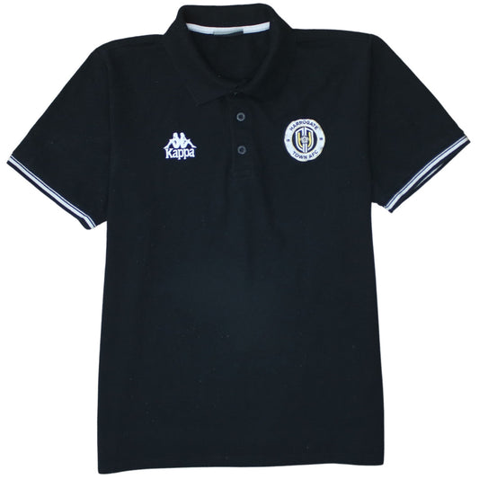 Kappa Men's Black XL Polo Shirt Harrogate Town AFC Embroidered Sports Top
