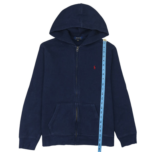 Polo Ralph Lauren Women's Navy Full Zip Hoodie XL Cotton Blend