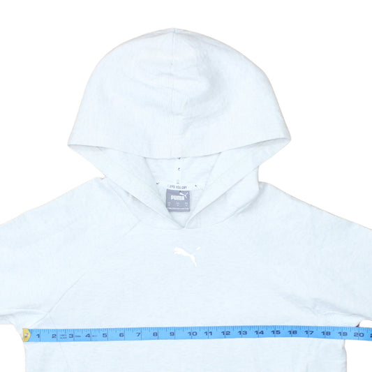 Puma Women Light Grey Pullover Hoodie Small Keeps You Dry