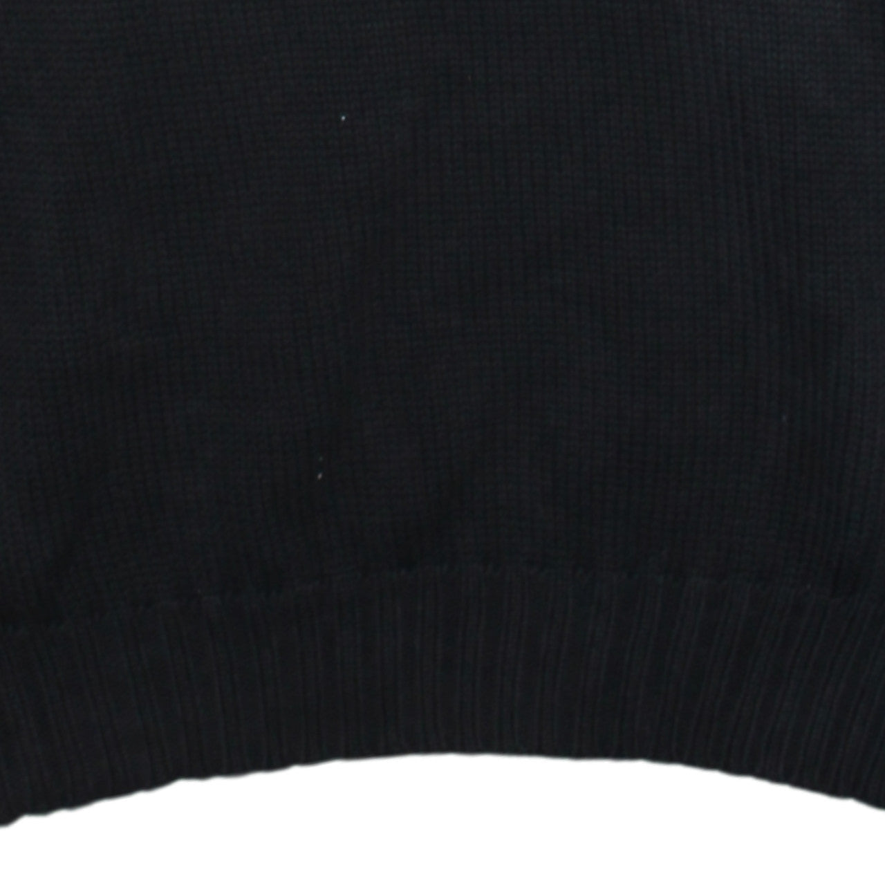 Ralph Lauren Men's Black Cotton V-Neck Jumper Size S Classic Knit