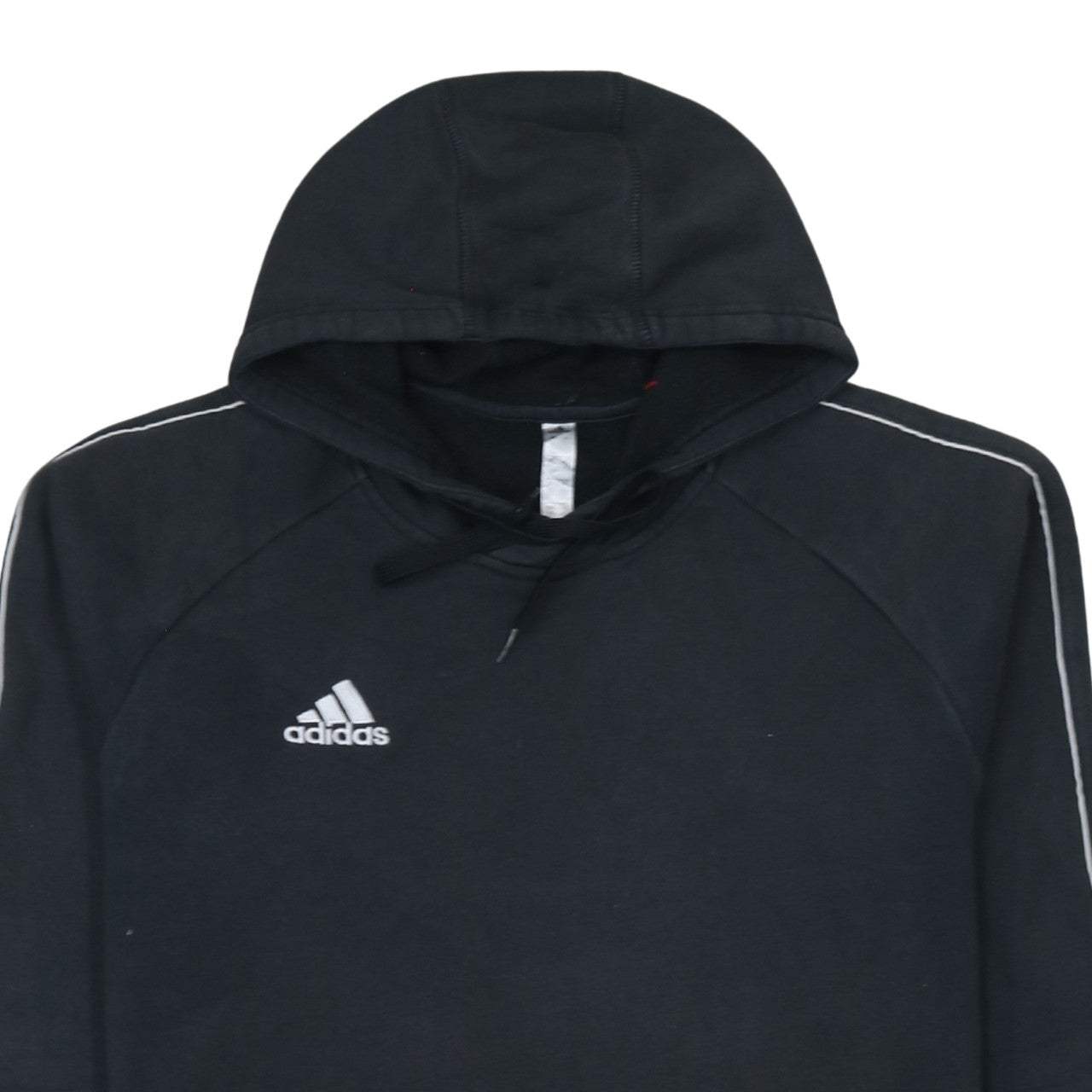 Adidas Men's Black Pullover Hoodie L Sports Fleece Sweatshirt