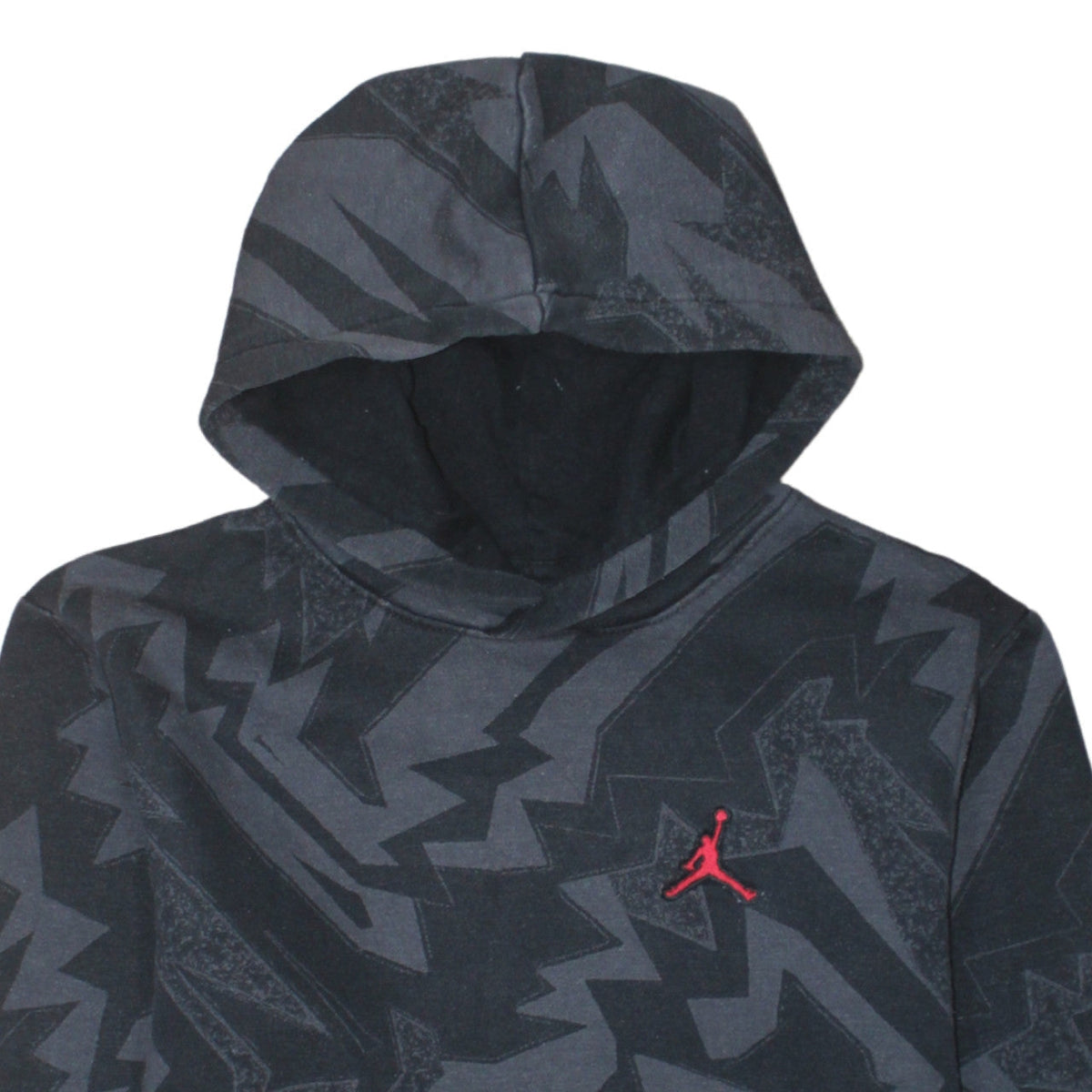 Additional view of Jordan boys’ black graphic pullover hoodie -, size L, cotton blend