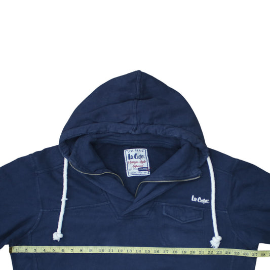 Lee Cooper Men's Blue XL Pullover Hoodie Vintage Style