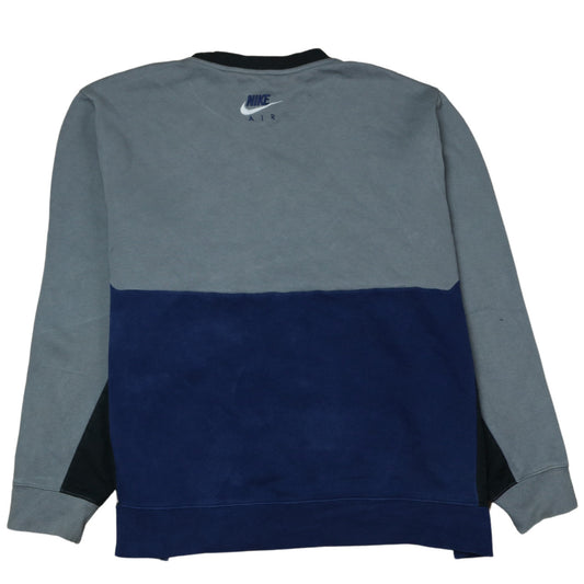 Nike Air Men's Grey 2XL Pullover Sweatshirt Crew Neck Fleece