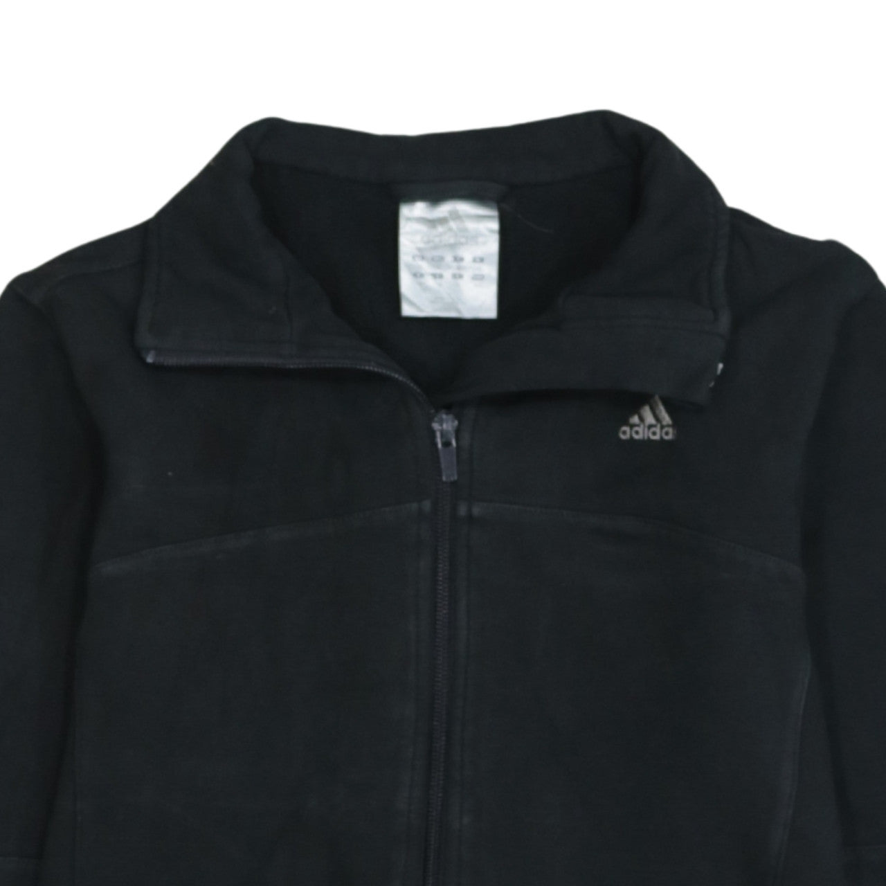 Adidas Mens Black Full Zip Fleece Sweatshirt Size L Sportswear