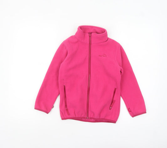Peter Storm Girls Pink Fleece Full Zip Jacket 7-8 Years