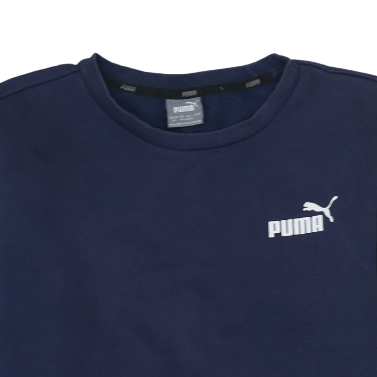 Puma Mens Blue Crew Neck Pullover Sweatshirt M Regular Fit
