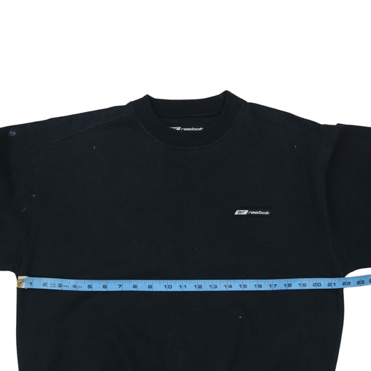 Reebok Men's Black Crew Neck Pullover Sweatshirt Size S