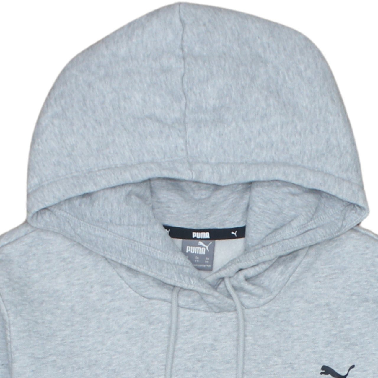 Puma Men's Grey Pullover Hoodie XS Classic Logo Cotton Blend
