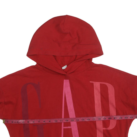 GAP Womens Red Pullover Hoodie Small Cotton Blend Casual Wear