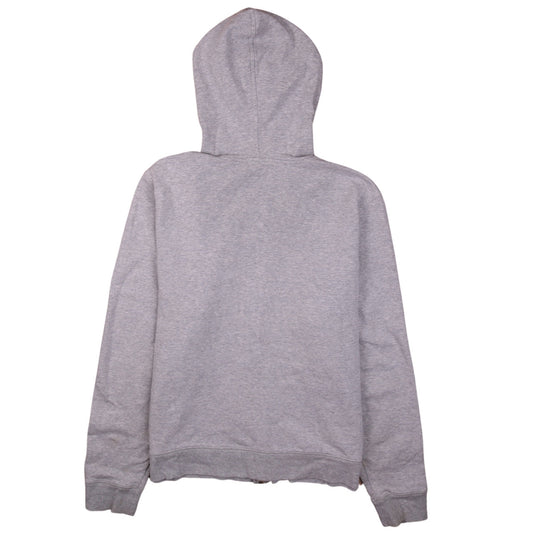 GAP Men's Grey Full Zip Hoodie XL Fleece Cotton Blend