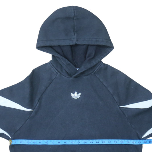 Adidas Men's Black Pullover Hoodie Small Logo Fleece Sweatshirt