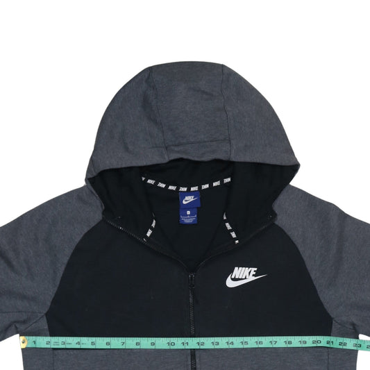 Nike Men’s Grey Full Zip Hoodie L Sportswear Sweatshirt