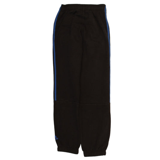 Adidas Boys Black Blue Jogger Sweatpants Size 11-12 Years Elastic Waist