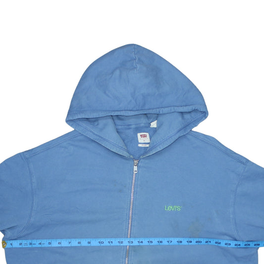 Levi's Men Blue Full Zip Relaxed Fit Hoodie XL