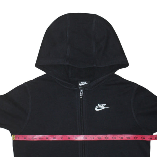 Nike Boys Black XL Full Zip Fleece Hoodie Sweatshirt