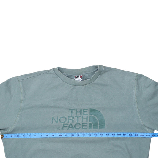 The North Face Men's Green Large Crew Neck Pullover Sweatshirt