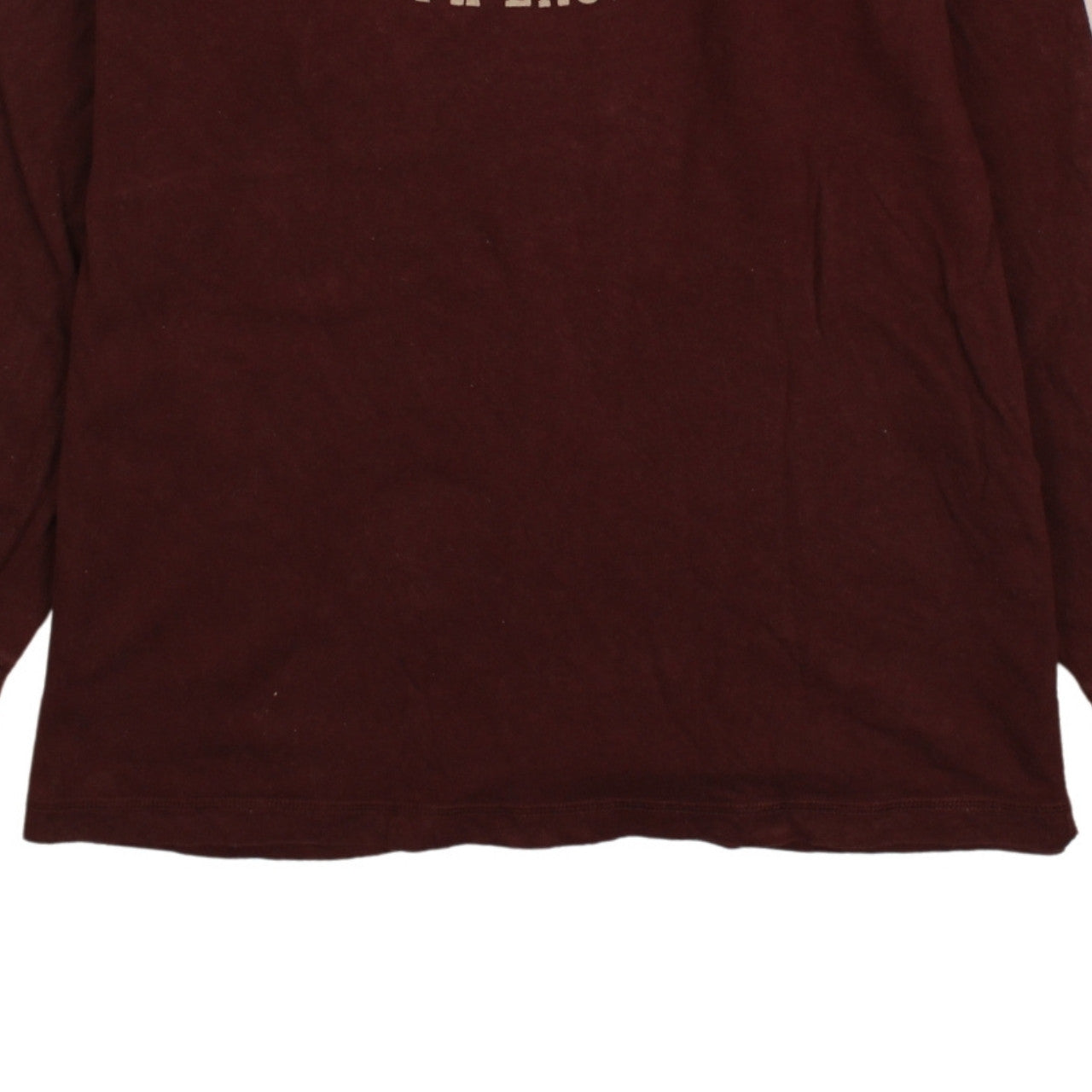 Ralph Lauren Polo Jeans Co. Men's Burgundy Long Sleeve T-Shirt M