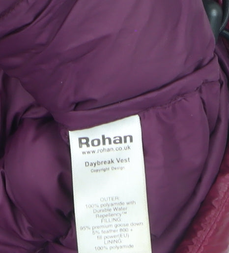 Rohan Men's Red Daybreak Puffer Waistcoat M Lightweight Down Gilet