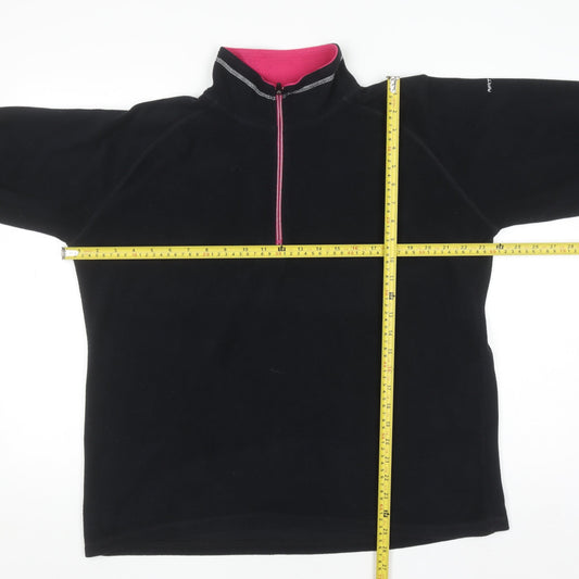 Trespass Women’s Black 3XL Half Zip Fleece Sweatshirt