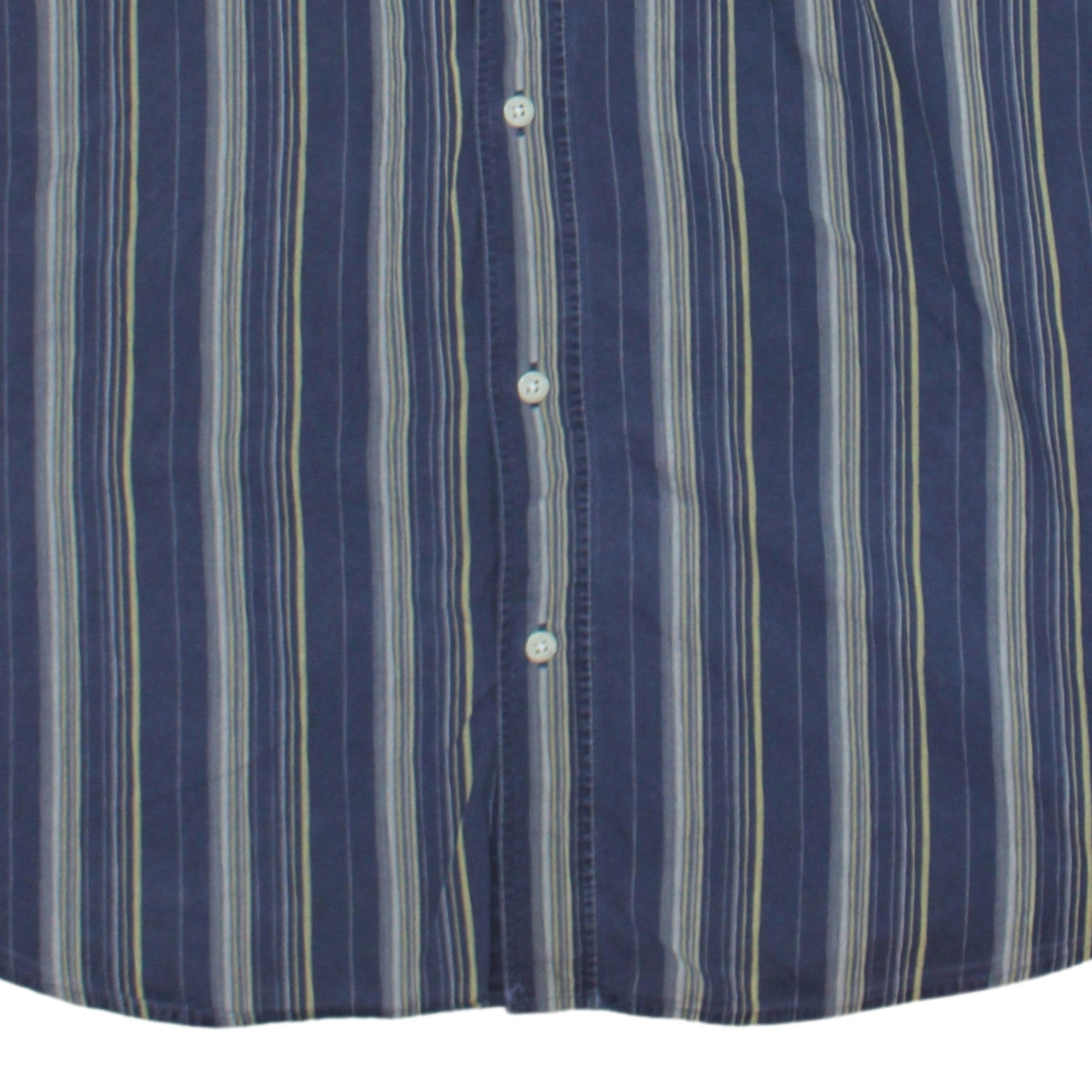 Timberland Men's Blue Striped Button-Up Long Sleeve Shirt L