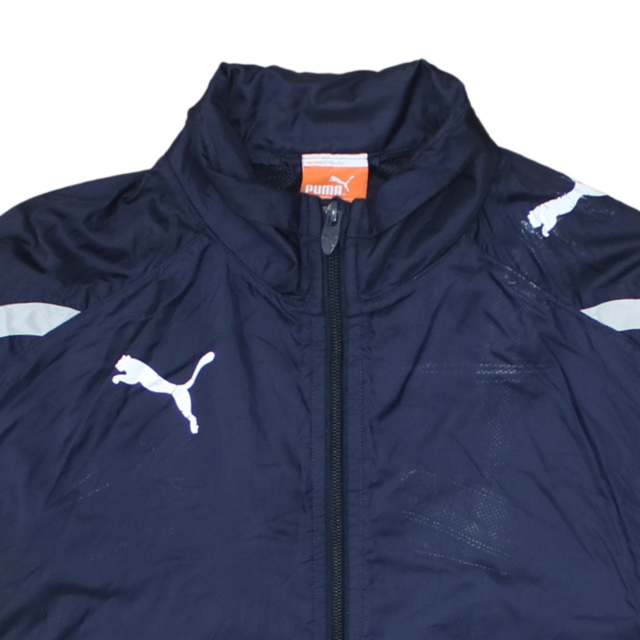 Additional view of Puma boys’ blue full zip lightweight track jacket, size 14, years