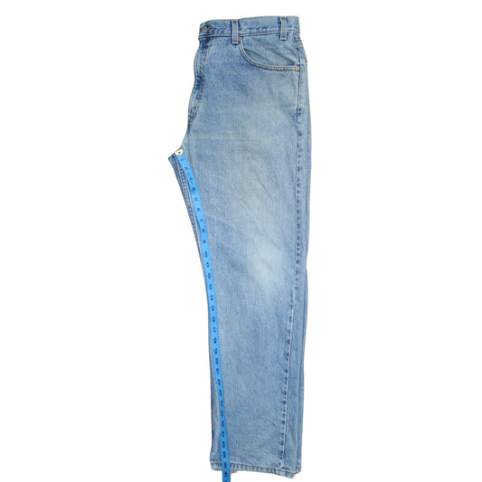 Levi's 505 Men's Blue 36x30 Regular Fit Straight Leg Denim Jeans