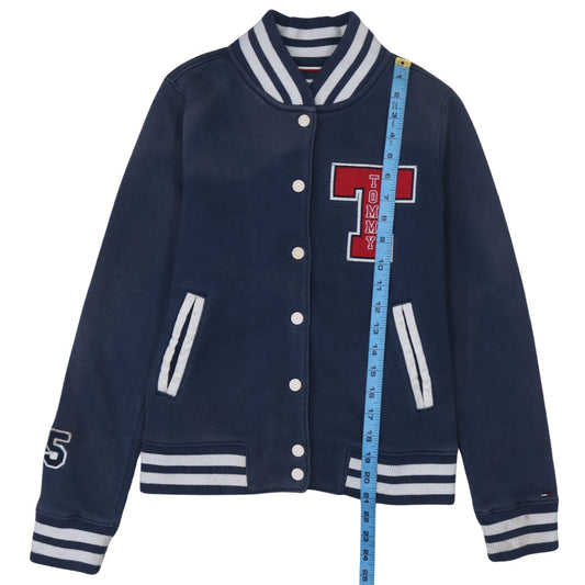 Tommy Jeans Men's Blue XS College Style Embroidered Varsity Sweatshirt