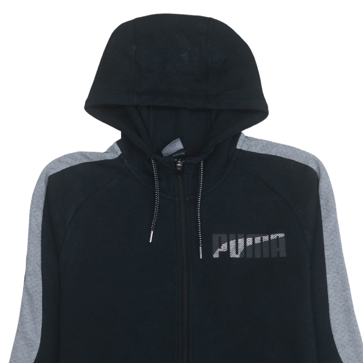 Additional view of Puma Men’s Black Full Zip Hoodie M Sports Fleece Sweatshirt