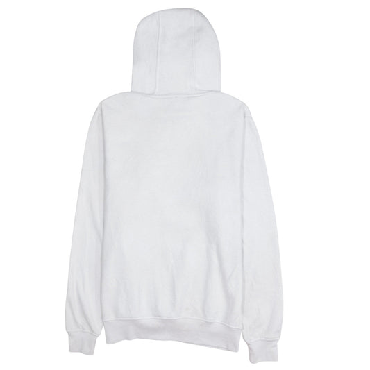 Ellesse Women White Hoodie UK 12 Pullover Cotton Blend Casual