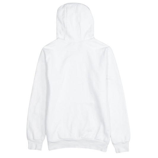 adidas Girls White 12-13 Years Pullover Hoodie with Logo Print