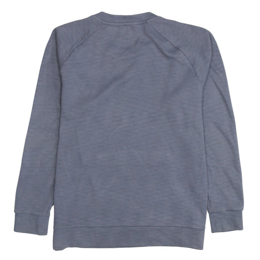 Nike Men’s Grey Crew Neck Pullover Sweatshirt L Logo Pocket