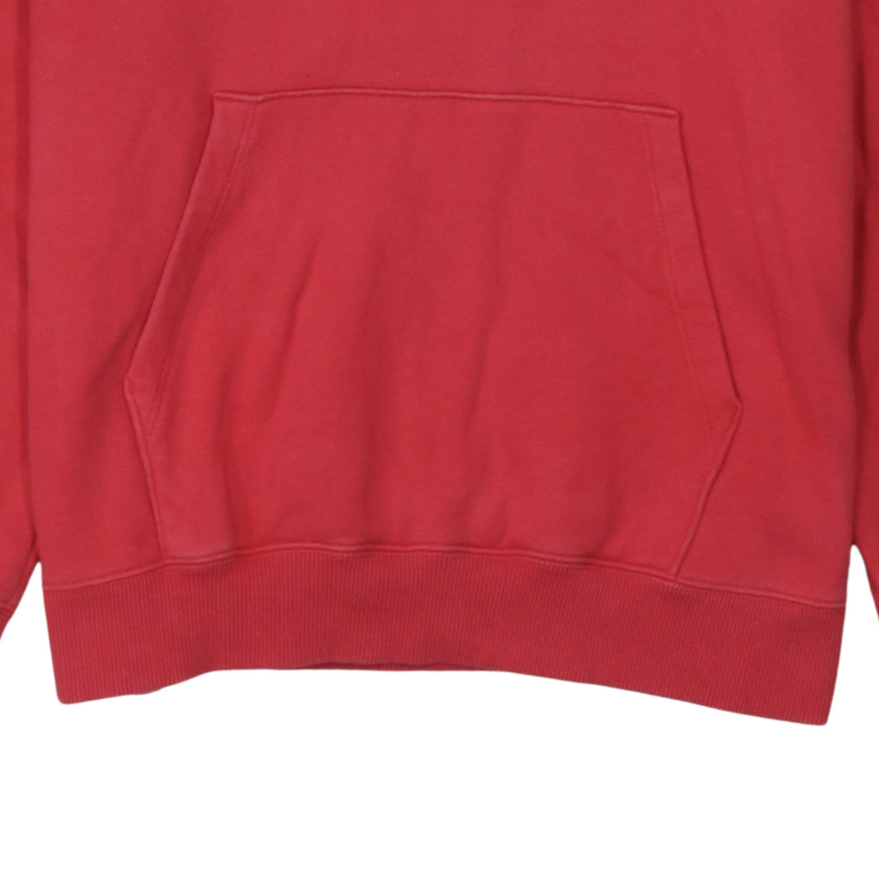 Champion Men's Red Pullover Hoodie Medium Graphic Logo Fleece