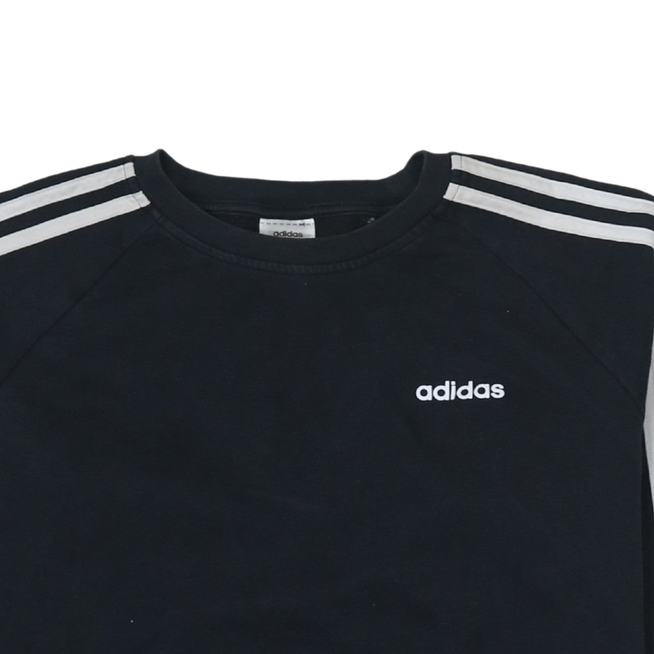 Adidas Womens Black Pullover Sweatshirt XS Classic Crew Logo