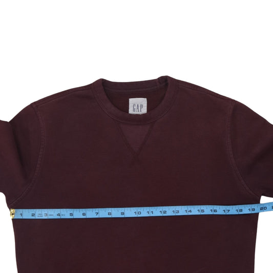 GAP Men's Brown Crew Neck Fleece Sweatshirt XS Regular Fit