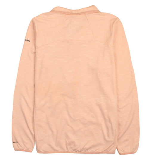 Columbia Women Peach Full Zip Lightweight Sweatshirt XL