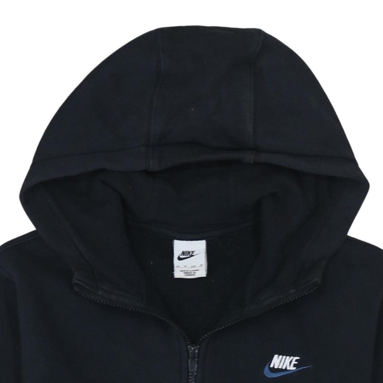 Nike Men's Black XS Full Zip Fleece Hoodie
