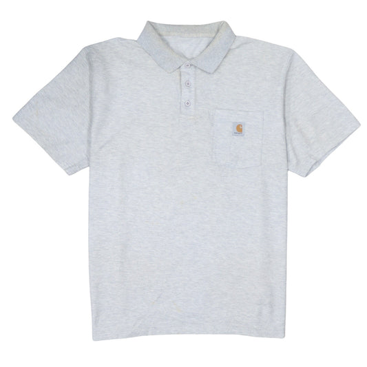 Carhartt Men's Grey XL Regular Fit Short Sleeve Polo Shirt
