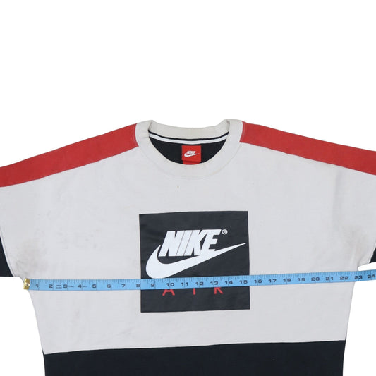 Nike Men's Multicoloured Air Logo Pullover Sweatshirt M