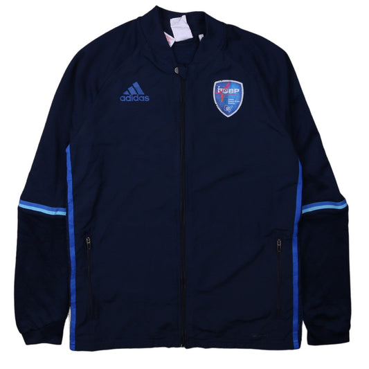 Adidas Boys Blue Full Zip Hoodie Sweatshirt 13-14 Years Football ClimaCool