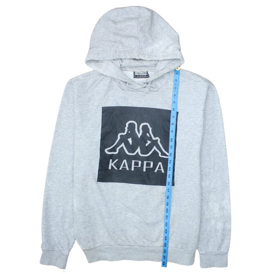 Kappa Men's Grey XL Pullover Hoodie with Logo Graphic Print